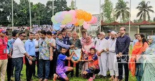 পঞ্চগড়ে জেলা প্রশাসক গোল্ডকাপ ফুটবল টুর্নামেন্ট শুরু